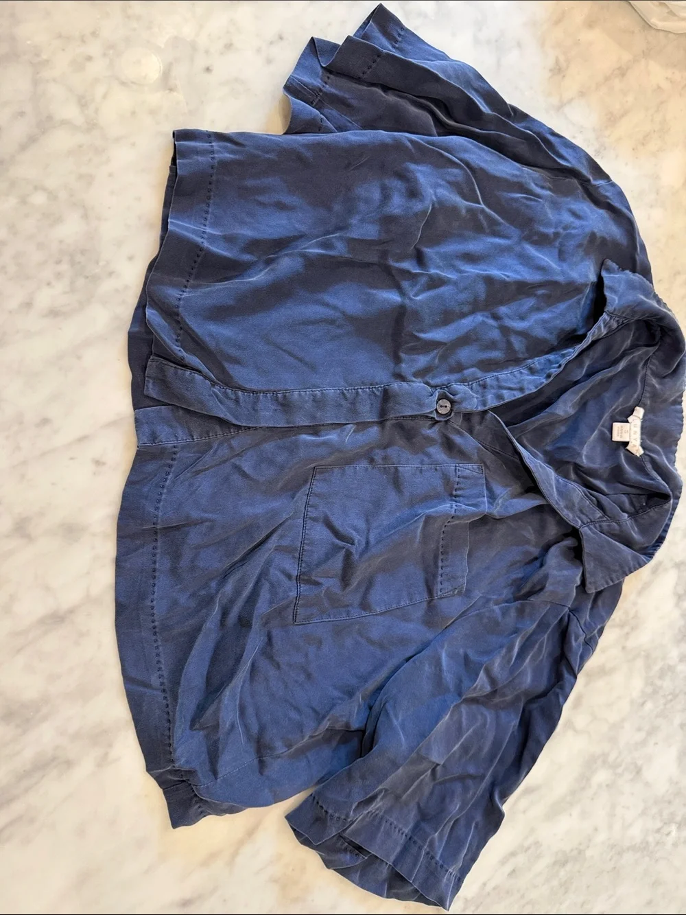 lunya navy Blue Pajama Set